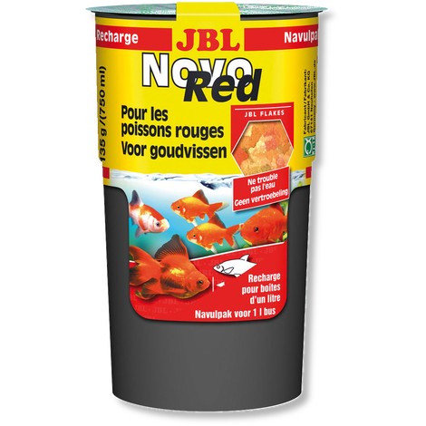 JBL (ДЖБЛ) NovoRed - Основной корм в форме хлопьев для золотых рыбок в экономичной упаковке