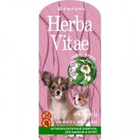 herba vitae антипаразитарный шампунь для щенков и котят