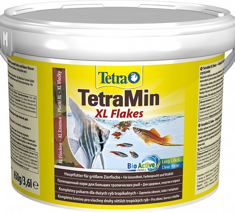 Корм основной  для всех видов рыб Tetra TetraMin XL Flakes