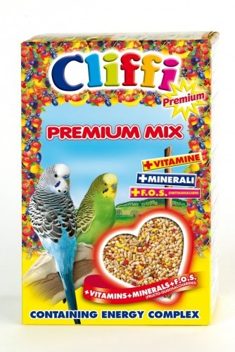 Cliffi (италия) для волнистых попугаев (premium mix budgerigars)