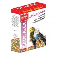 Dr.alex корм для волнистых попугаев "минерал"