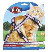 Trixie шлейка с поводком для крупных кошек 34-57см. 13мм.