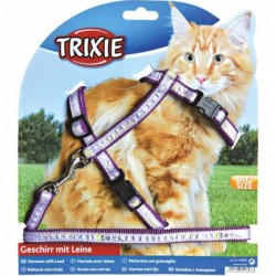Trixie шлейка с поводком для крупных кошек 34-57см. 13мм.