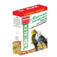 Dr.alex корм для волнистых попугаев "морская капуста"