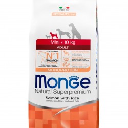 Monge (Монж) dog speciality mini корм для взрослых собак мелких пород лосось с рисом