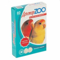 Доктор  Zoo Мультивитаминное лакомство для Птиц 60таб.