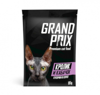 Grand Prix (Гранд Прикс) Паучи для кошек кусочки в соусе кролик и кабачок