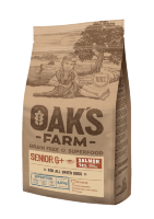 OAKs FARM (Оакс Фарм) GF сухой корм для собак 6+ всех пород, Лосось