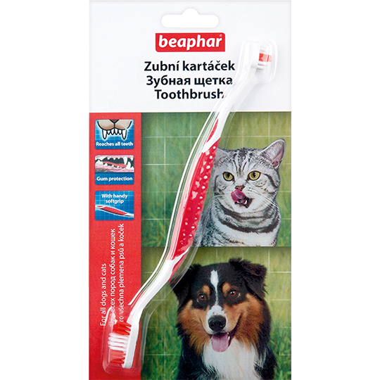 Beaphar зубная щетка двойная для собак (блистер)