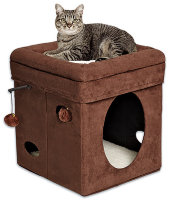 Midwest домик для кошки currious cat cube, складной