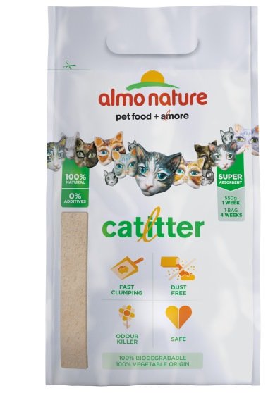 Almo Nature Cat Litter 100% Натуральный биоразлагаемый комкующийся наполнитель