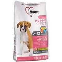 1st Choice (Фест Чойс) puppy sensitive skin&coat для щенков с чувствительной кожей и для шерсти ягненок с рыбой и рисом