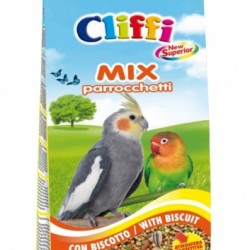 Cliffi (италия) смесь отборных семян для крупных попугаев с бисквитом (superior mix exotics with biscuit)