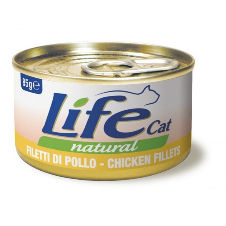 Lifecat (Лайфкет) chicken - консервы для кошек курица в бульоне