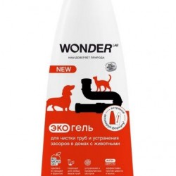 WONDER LAB Экогель для чистки труб и устранения засоров в домах с животными 1,1 л