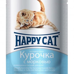 Happy cat (Хэппи кэт) Паучи  для котят  (Германия) -  0,1 кг
