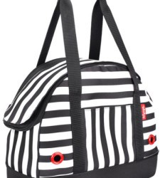 Ibiyaya мягкая сумка-переноска для собак черно-белая полоска