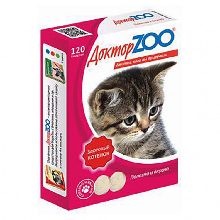 Доктор  Zoo лакомство для котят мультивитаминное лакомство 
