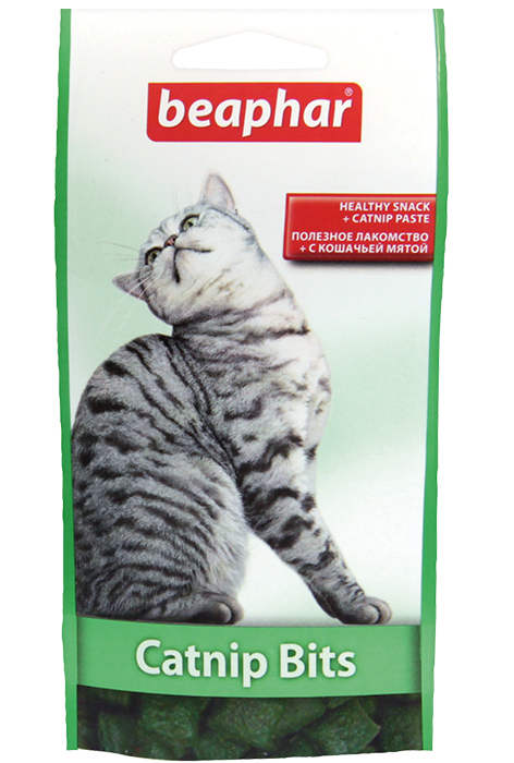 Beaphar лакомство для кошек с кошачьей мятой (catnip bits)