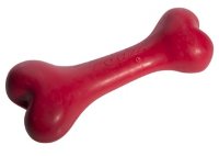 Rogz Игрушка для собак Кость из литой резины, красный (DA BONE RUBBER CHEW TOY)