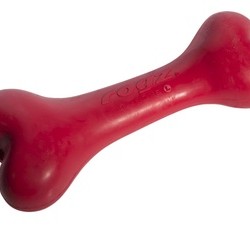 Rogz Игрушка для собак Кость из литой резины, красный (DA BONE RUBBER CHEW TOY)