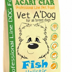 Acari Сiar (Акари Киар) VET A`DOG HYPOALLERGENIC FISH. Сбалансированный сухой корм класса холистик с рыбой мелкая/средняя гранула