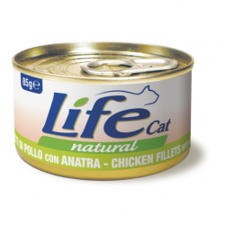 Lifecat (Лайфкет) chicken with duck - консервы для кошек курица с уткой в бульоне
