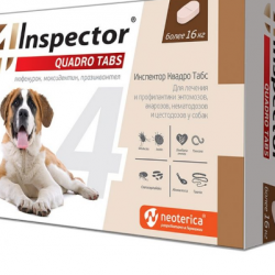  Экопром inspector инспектор Quadro Tabs д/к и собак от энтомозов, демодекоза, отодектоз 