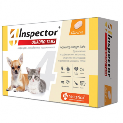  Экопром inspector инспектор Quadro Tabs д/к и собак от энтомозов, демодекоза, отодектоз 