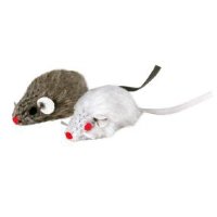 Trixie набор из двух мышей, белая серая