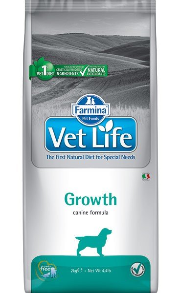 Farmina (Фармина) vet life dog GROWTH для собак (для восстановления щенков с нарушением роста, при дефиците питательных веществ и для укрепления иммунной системы)
