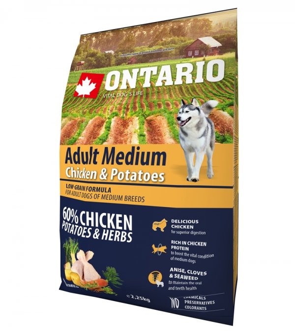 Ontario (Онтарио) для собак с курицей и картофелем