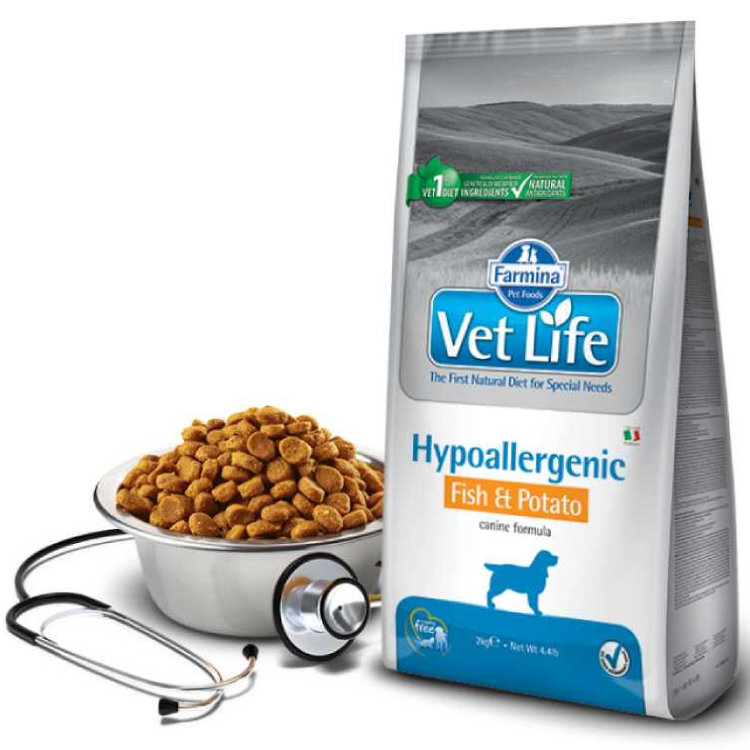 Farmina (Фармина) vet life dog HIPO FISH&POTATO для собак (пищевая аллергия и/или непереносимость)