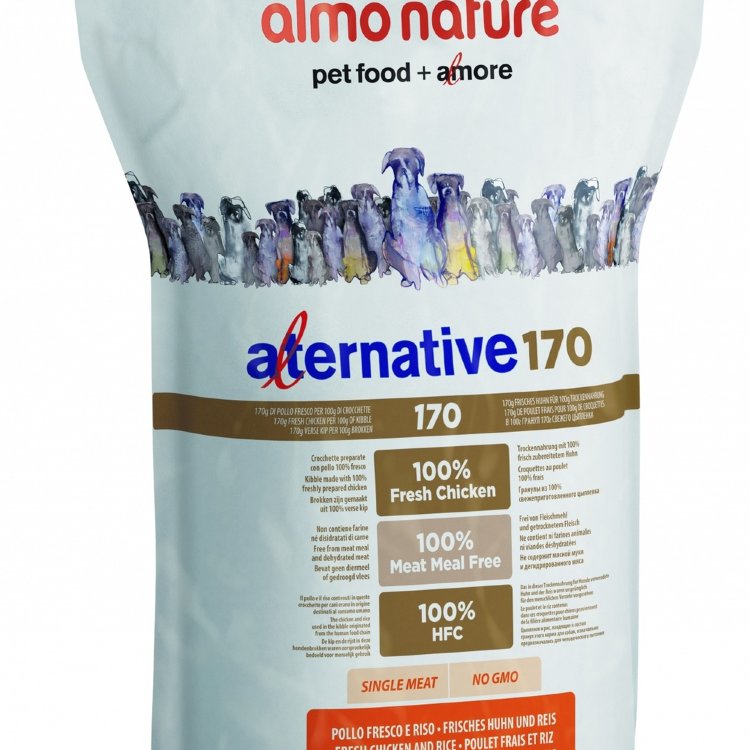 Almo Nature (Алмо Натур) корм со свежим цыпленком и рисом (75 % мяса) для собак средних и крупных пород