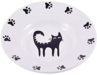 КерамикАрт миска керамическая-блюдце для кошек 140 мл