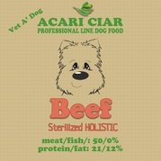 Acari Сiar (Акари Киар) VET A`DOG STERILIZED BEEF. Сбалансированный сухой корм  класса холистик с телятиной мелкая/средняя гранула