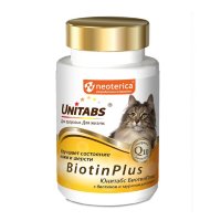 Экопром UNITABS BiotinPlus с Q10 с биотином и таурином для кошек