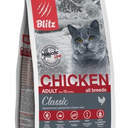 Blitz (Блиц) корм д/кошек с Курицей ADULT CATS CHICKEN