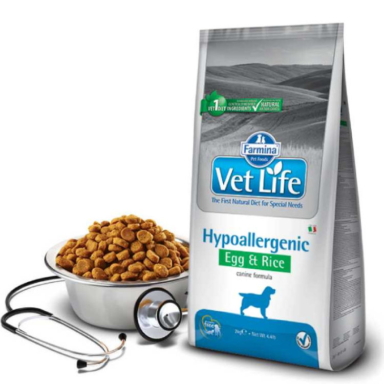 Farmina (Фармина) vet life dog HYPO EGG&RICE для собак (пищевая аллергия и/или непереносимость)