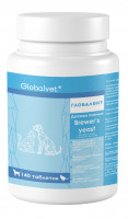GlobalVet Глобалвит Дрожжи пивные Brewer's yeast  для собак/кошек с чесноком,биотином 140таб.