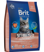 Brit (Брит) Premium Cat Sterilized Salmon & Chicken сухой корм премиум класса с лососем и курицей для стерилизованных кошек