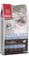 Blitz (Блиц) корм д/кошек стерилизованных STERILISED CATS с индейкой