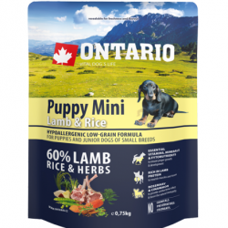 Ontario (Онтарио) для щенков малых пород с ягненком и рисом