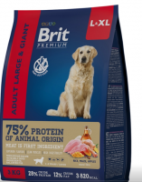 Brit (Брит) Premium Dog Adult Large and Giant с кур.для взрослых собак крупных и гигантских пород