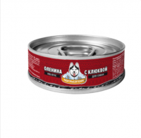 Погрызухин консервы оленина в бульоне для собак ж/б 100 гр.