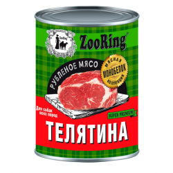 ZooRing (Зооринг) корм консервированный для собак всех пород, 338 гр.