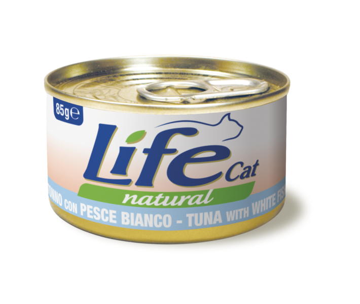 Lifecat (Лайфкет) tuna with sole - консервы для кошек тунец с камбалой в бульоне
