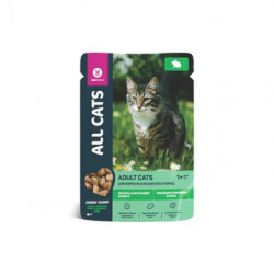 All Cats  (Олл Кэтс) Пауч  для кошек  с тефтельками  в соусе 85 гр