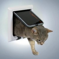 Trixie дверца для кошки , с 4-мя функциями