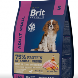 Brit (Брит) Premium Dog Adult Small с курицей для взрослых собак мелких пород (1–10 кг)